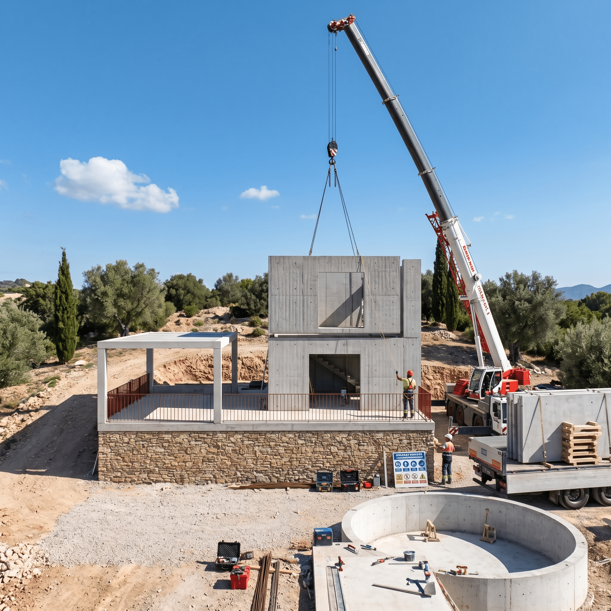 Arquitectos en Barcelona - Casa Iconica prefabricada construccion