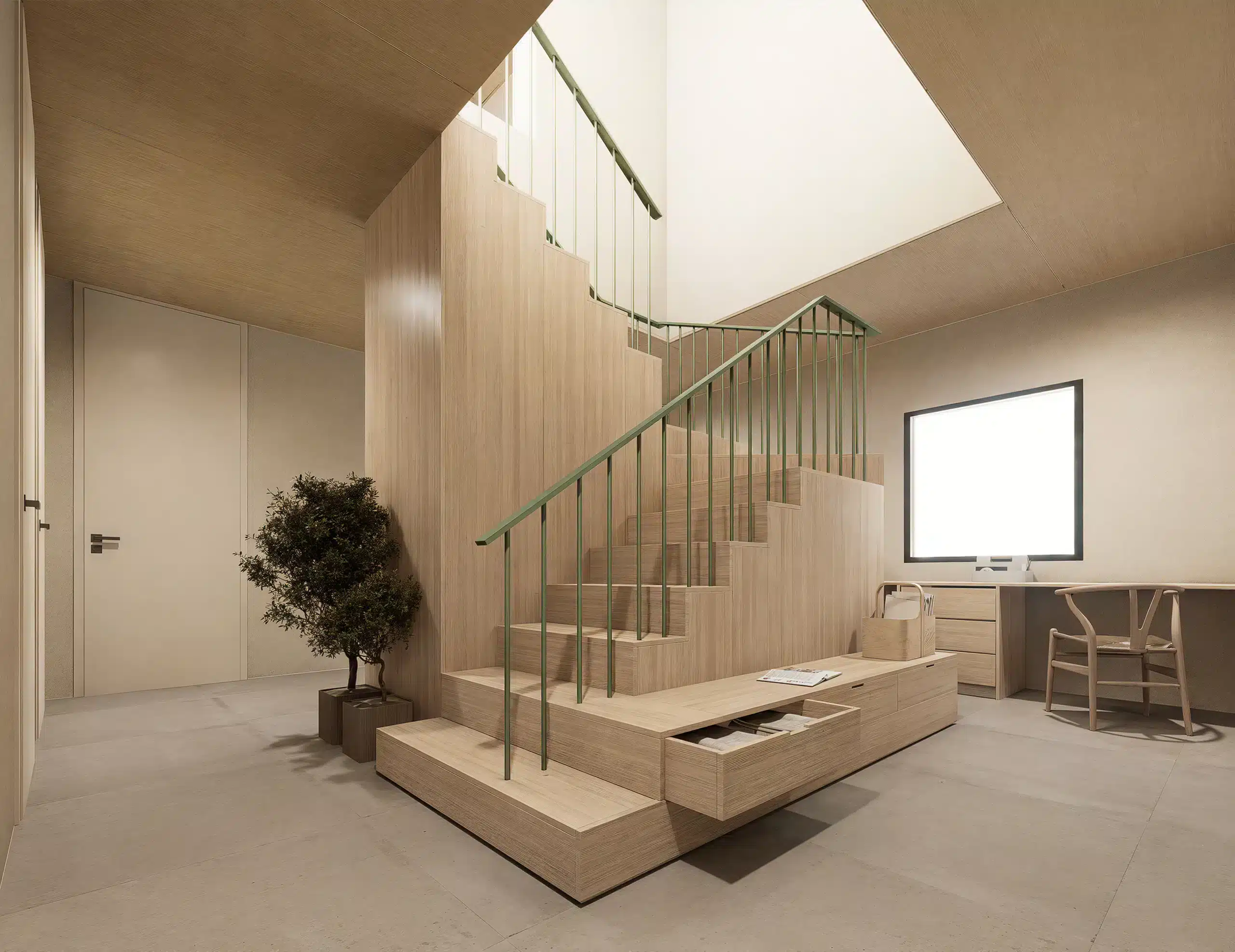 Reforma de diseño de ático en Barcelona - ESCALERA.jpg 2