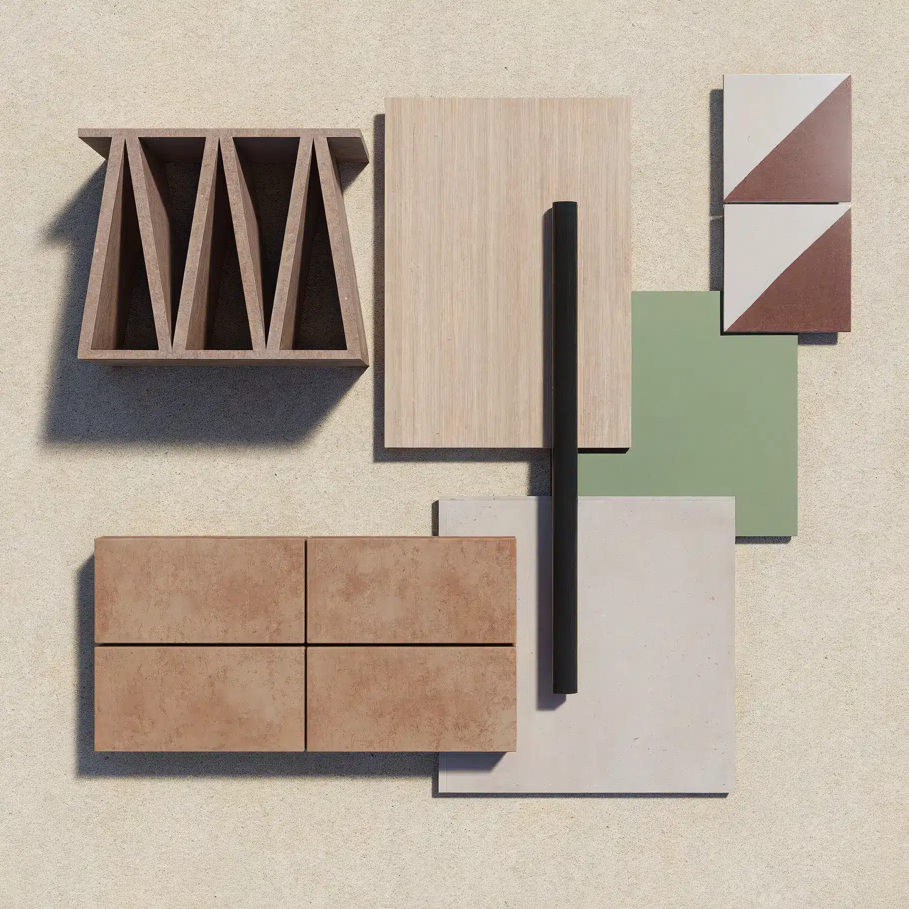 Reforma de diseño de ático en Barcelona - PALETA materiales TEXTURAS.png 1