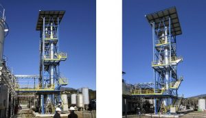 Torre metálica industrial en Gualba