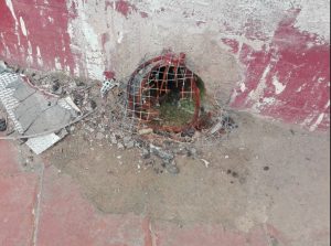 - sumidero en mal estado